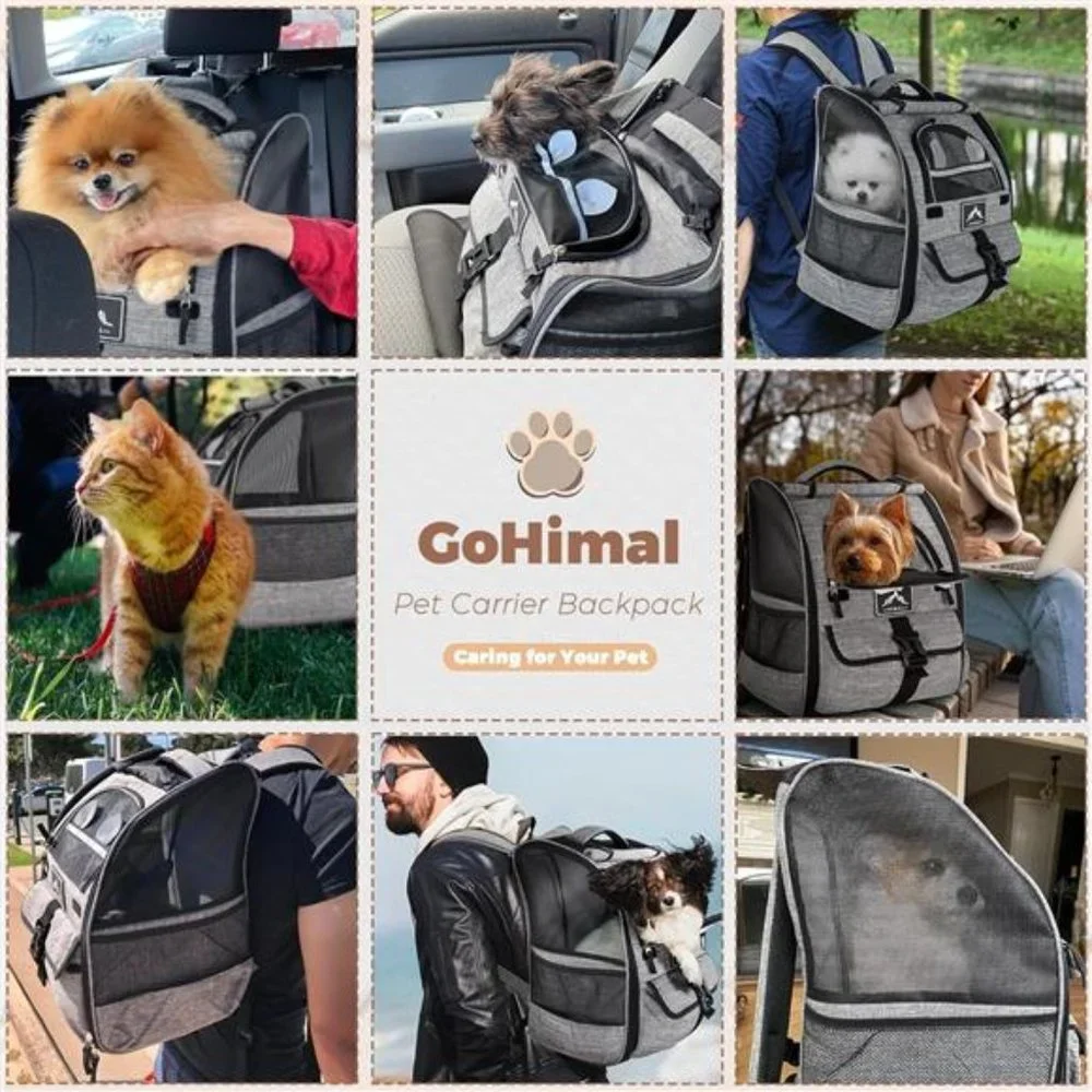 Pet Carrier Backpack for Dogs and Cats,Puppies,Ventilated Design Breathable
